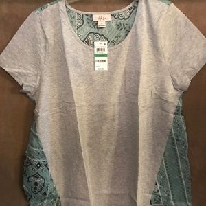 Large Grey 'bandanna' T-shirt